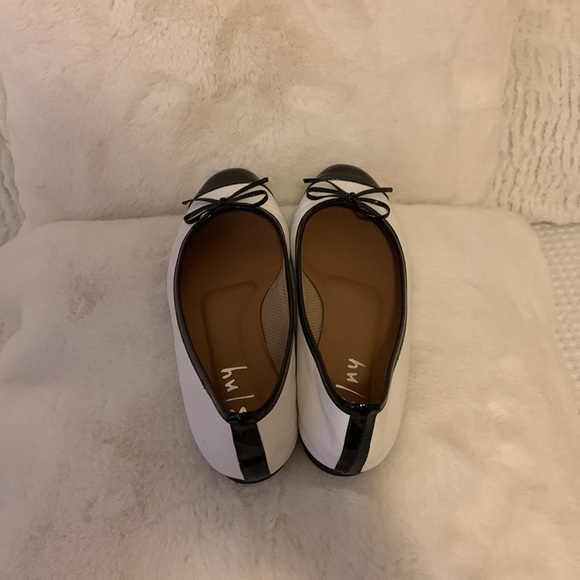 Fm/Ny black & White ballet flats - Picture 5 of 9